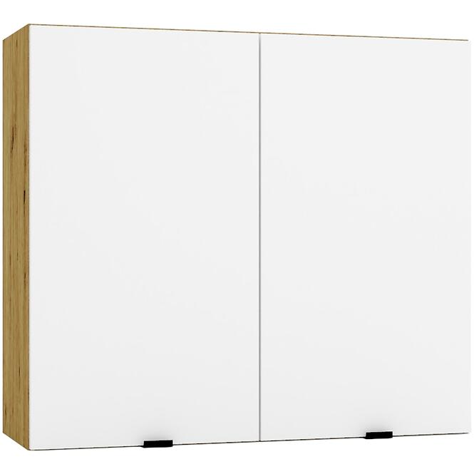 Konyhaszekrény Cosmo Gianna W80 Fehér Alaszka/TölgyArtisan