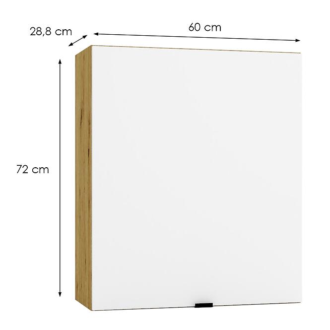 Konyhaszekrény Cosmo Gianna W60 P/L Fehér Alaszka/TölgyArtisan,3