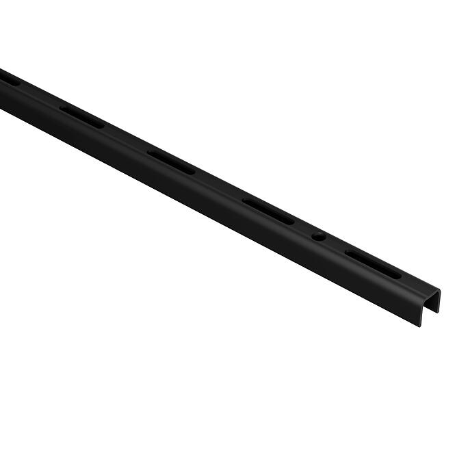 Egyes soros léce 18x12 mm hossz 1000 mm  fekete matt