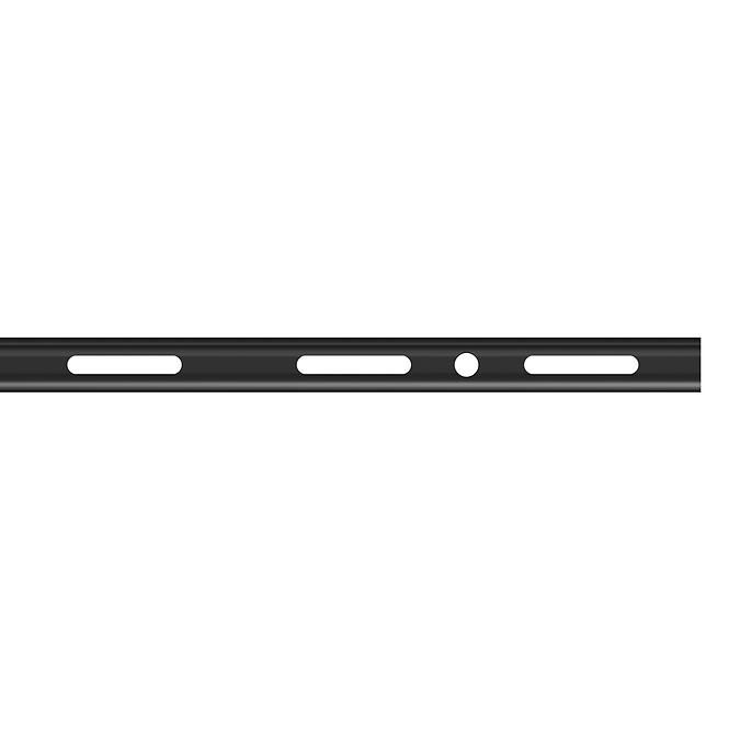 Egyes soros léce 18x12 mm hossz 1500 mm  fekete matt,2