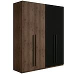 Szekrény Wenecja 20 dió elegant/fekete onyx