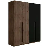 Szekrény Wenecja 20 dió elegant/fekete onyx