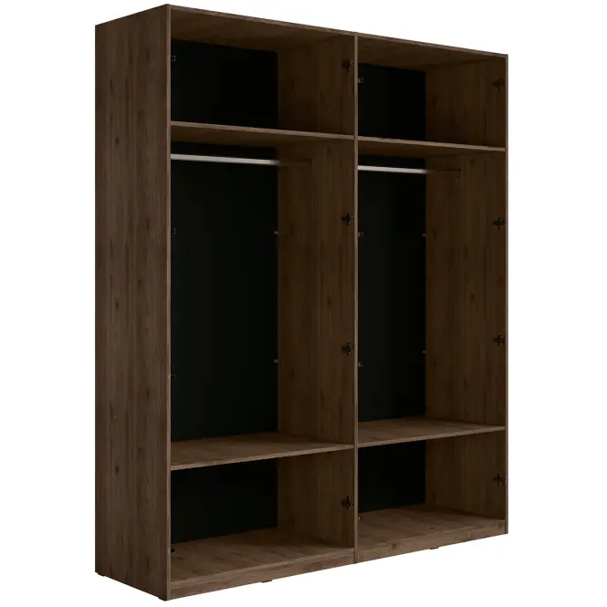 Szekrény Wenecja 20 dió elegant/fekete onyx