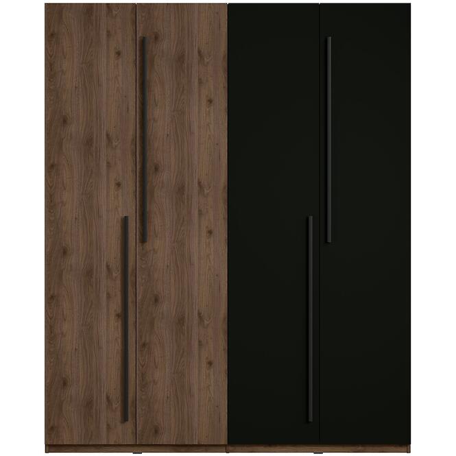 Szekrény Wenecja 20 dió elegant/fekete onyx