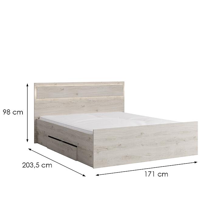 Ágy Cosmo C18 tölgy oslo