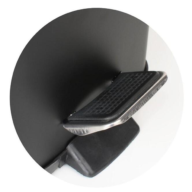 Papírkosár Sido-Blk fekete/bambusz/négyzet,4