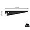 U-tartó 170 mm fekete matt,3
