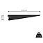 U-tartó 370 mm fekete matt,3