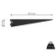 U-tartó 470 mm fekete matt,3