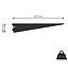 U-tartó 470 mm fekete matt,3