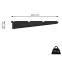 Tartó drótpolcokhoz 420 mm 20 kg fekete matt,3