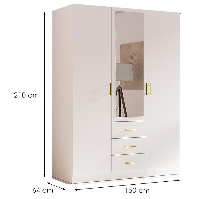 Szekrény 3d Fehér,2