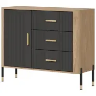 Komód Dante Dt03  Dąb Cremona/Antracit