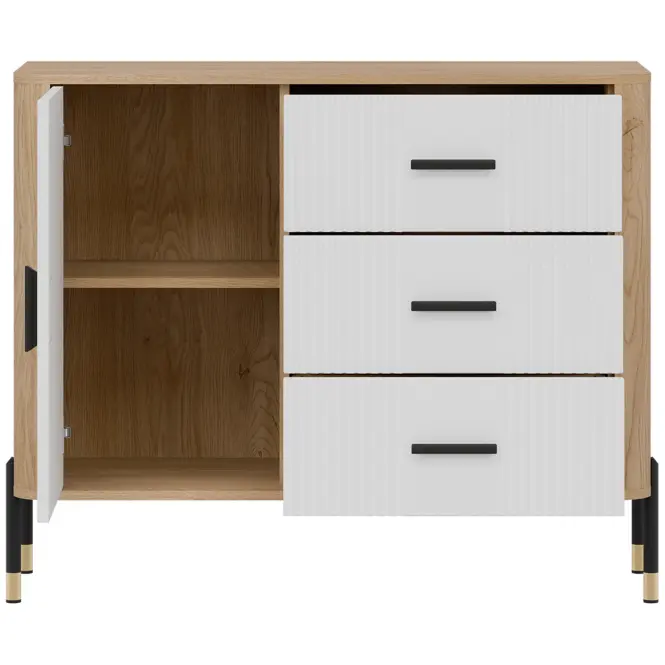 Komód Dante Dt03  Dąb Cremona/Fehér