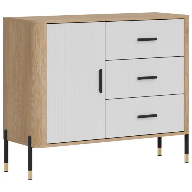 Komód Dante Dt03  Dąb Cremona/Fehér