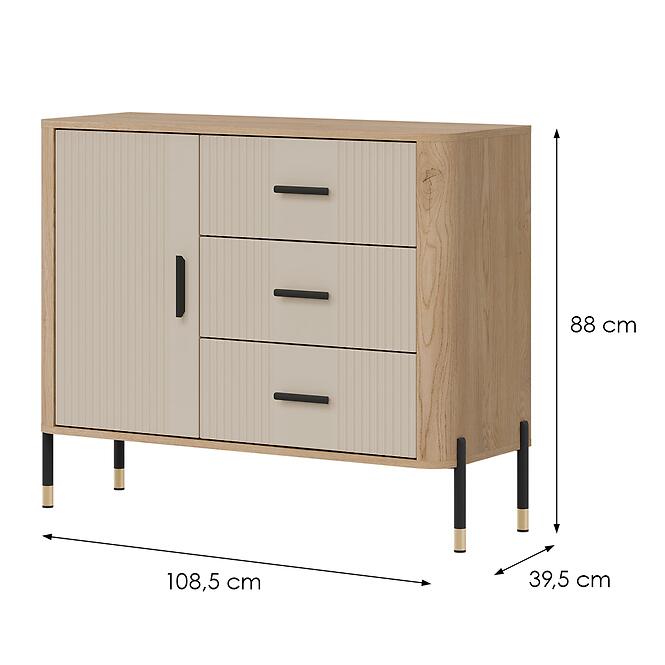 Komód Dante Dt03  Dąb Cremona/Kasmír