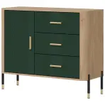 Komód Dante Dt03  Dąb Cremona/Zöld