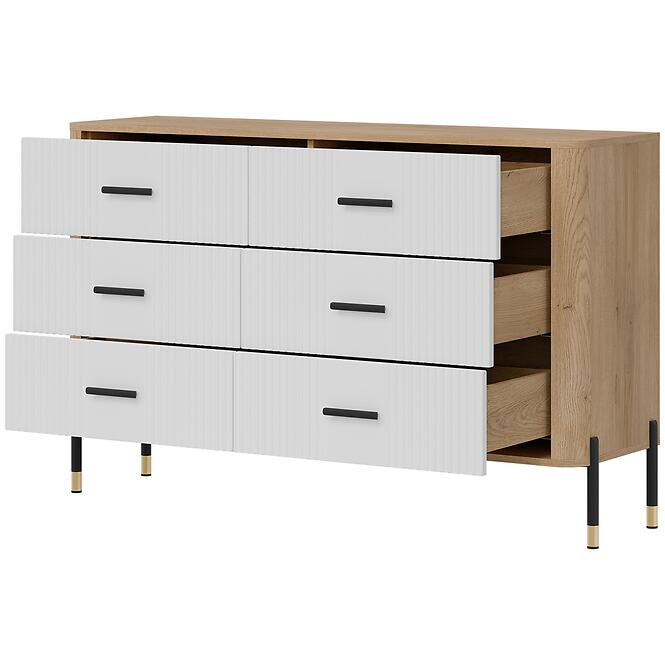 Komód Dante Dt04  Dąb Cremona/Fehér