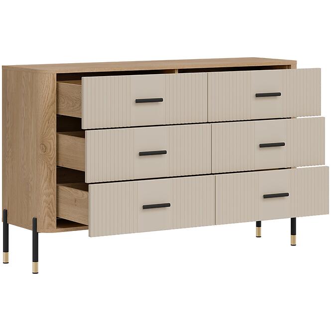 Komód Dante Dt04  Dąb Cremona/Kasmír