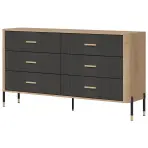 Komód Dante Dt05  Dąb Cremona/Antracit