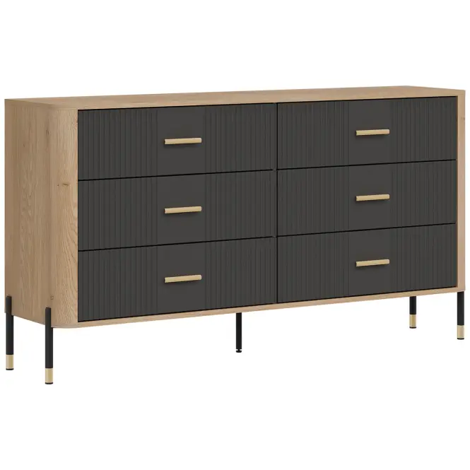 Komód Dante Dt05  Dąb Cremona/Antracit