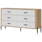Komód Dante Dt05  Dąb Cremona/Fehér