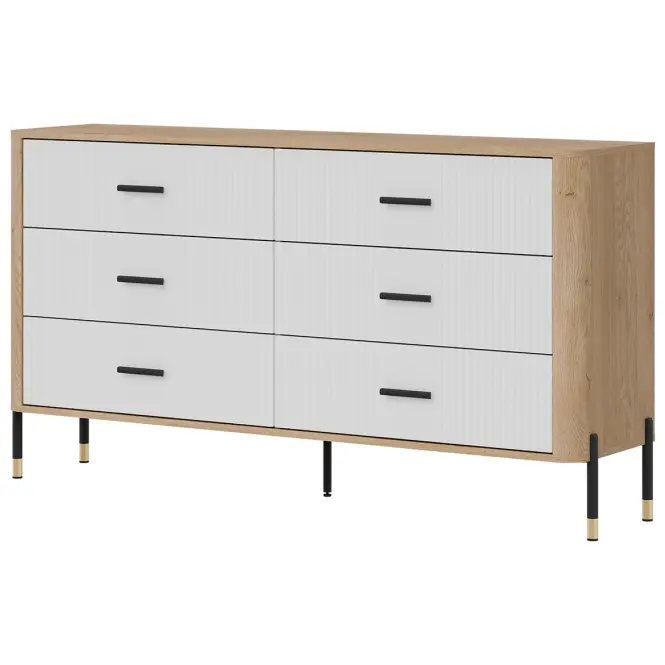 Komód Dante Dt05  Dąb Cremona/Fehér