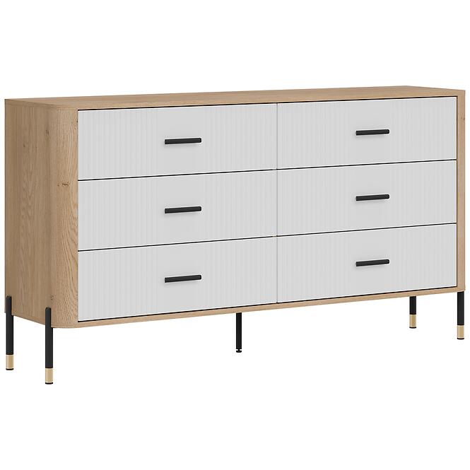 Komód Dante Dt05  Dąb Cremona/Fehér