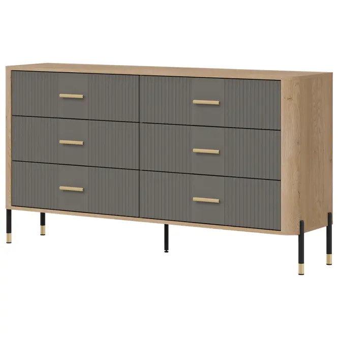 Komód Dante Dt05  Dąb Cremona/Szürke
