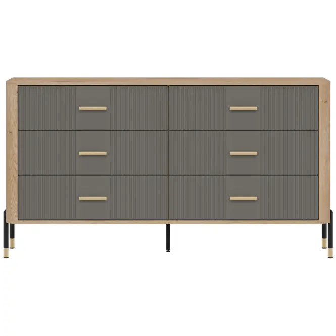 Komód Dante Dt05  Dąb Cremona/Szürke,3