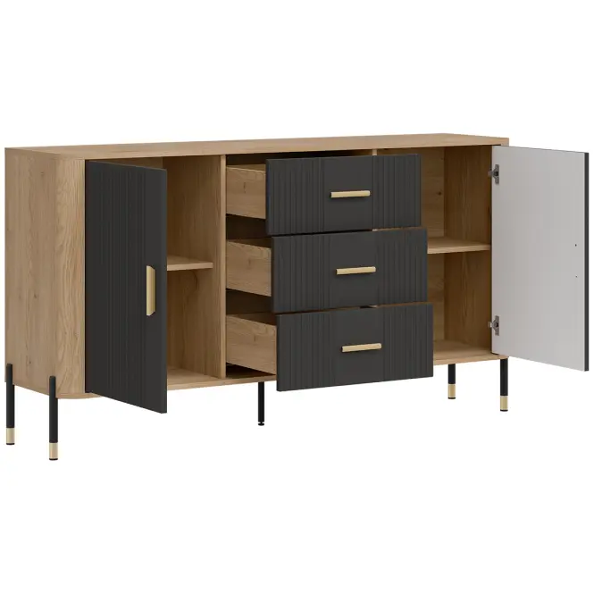 Komód Dante Dt06 Dąb Cremona/Antracit,6