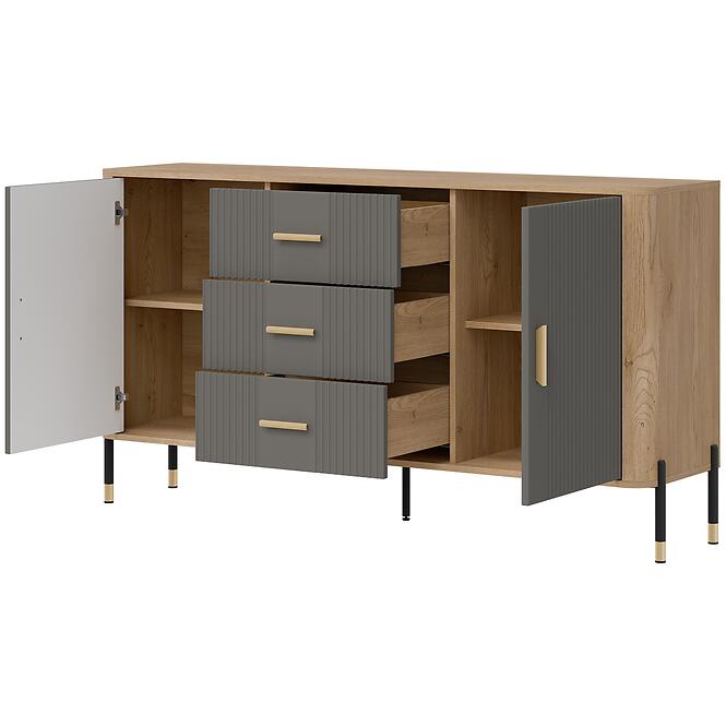 Komód Dante Dt06 Dąb Cremona/Szürke