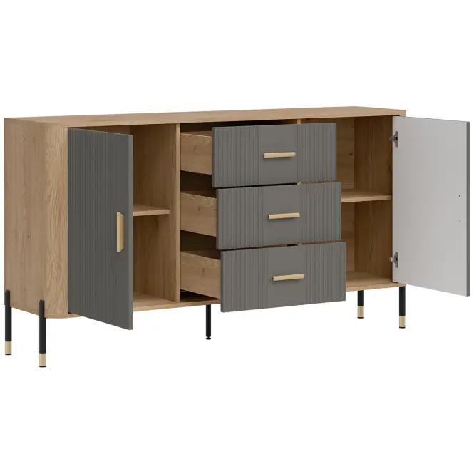 Komód Dante Dt06 Dąb Cremona/Szürke