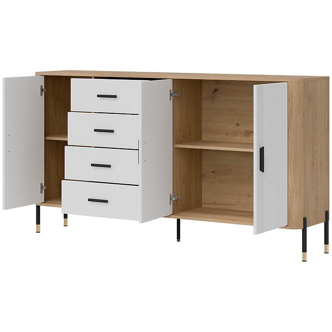 Komód Dante Dt10 Dąb Cremona/Fehér,2