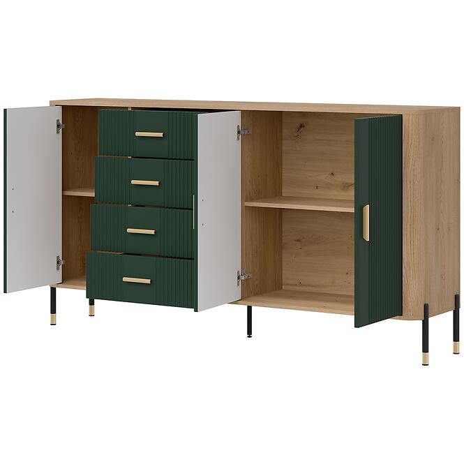 Komód Dante Dt10 Dąb Cremona/Zöld,2