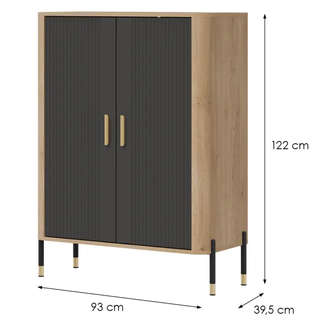Komód Dante Dt11 Dąb Cremona/Antracit,7