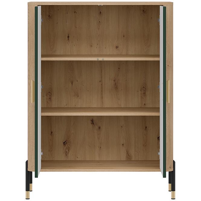 Komód Dante Dt11 Dąb Cremona/Zöld