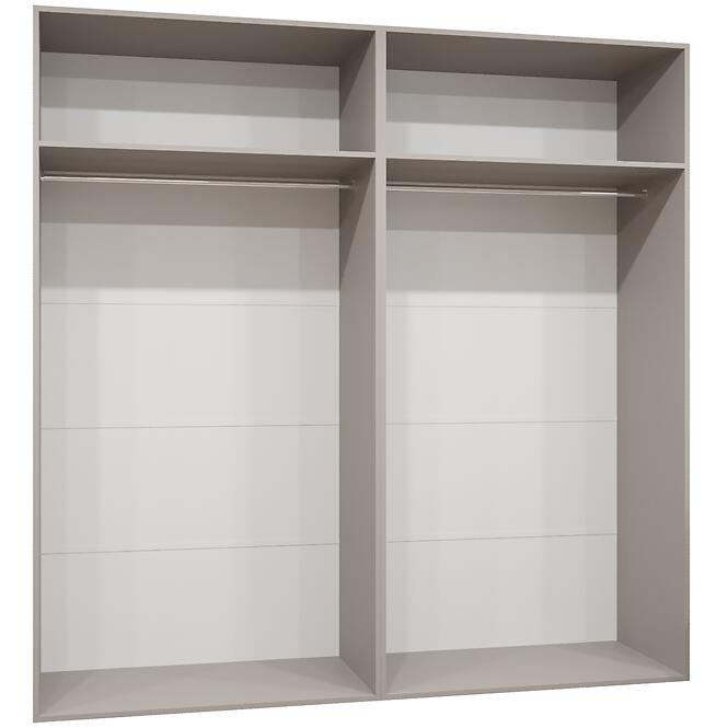 Szekrény Alicante I 200 fekete/ezüst