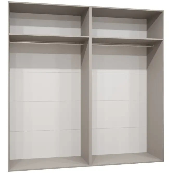 Szekrény Alicante I 200 fekete/ezüst,3