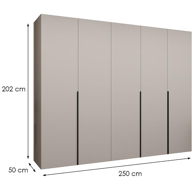 Szekrény Alicante I 250 kasmír/fekete,2