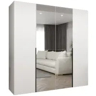Szekrény Alicante II 200 fehér/fekete