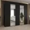 Szekrény Alicante II 250 fekete/arany,5