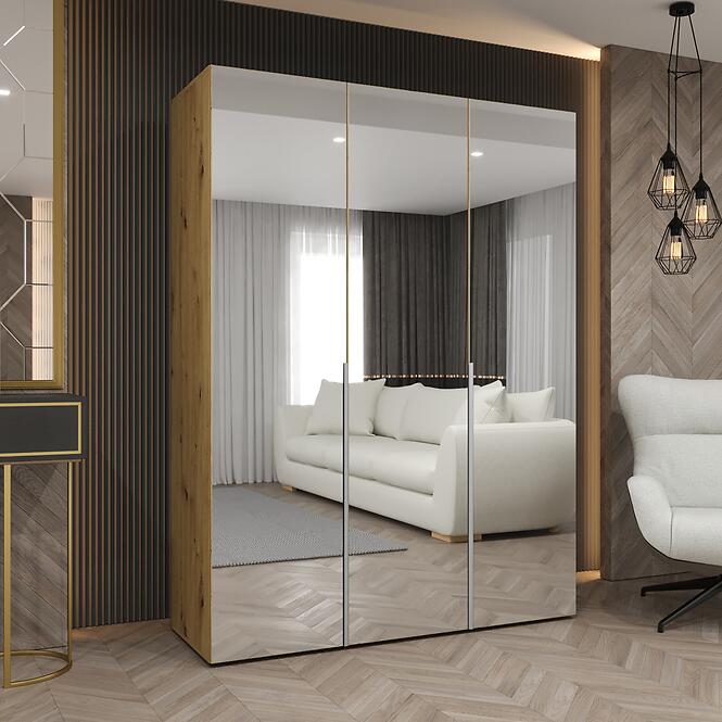 Szekrény Alicante III 150 artisan ezüst,5