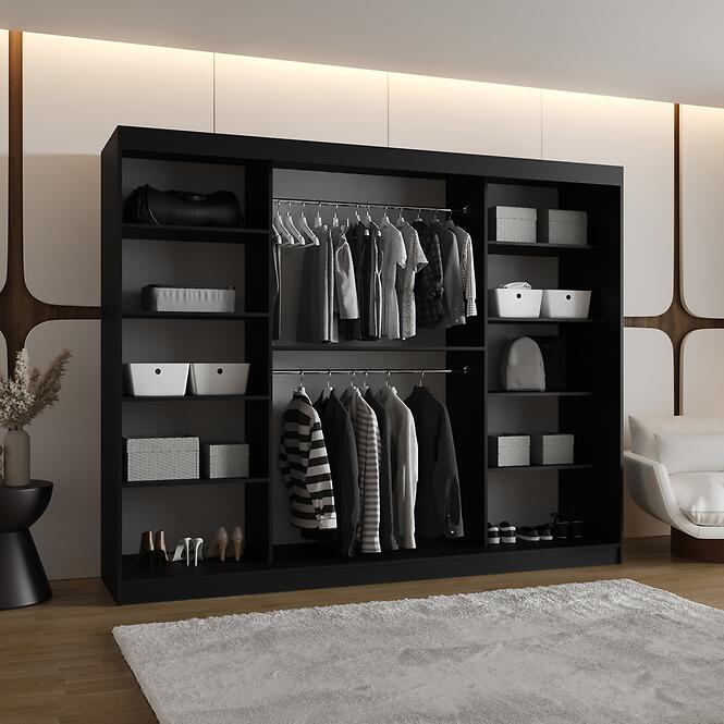 Szekrény Lucy 250 fekete,4