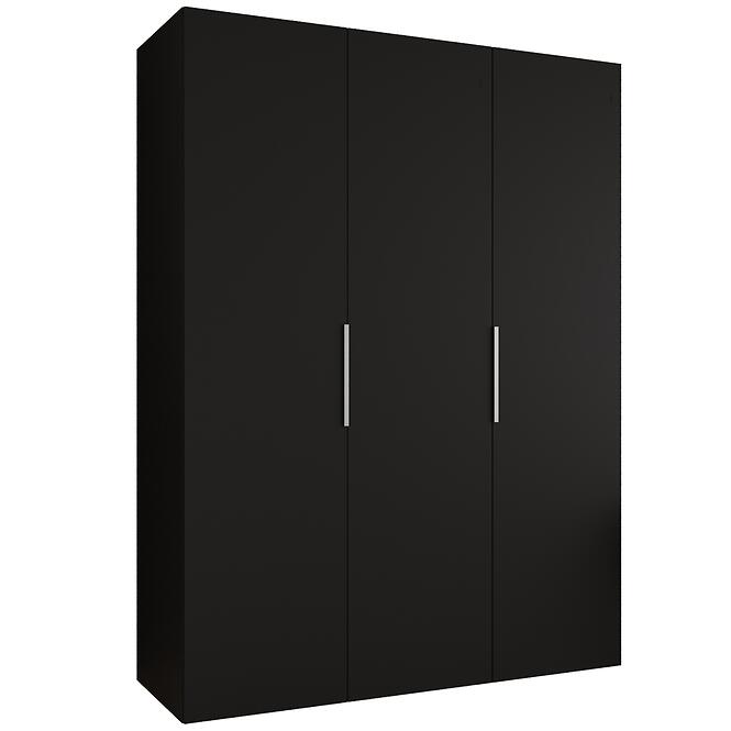 Szekrény Marbella I 150 fekete/ezüst