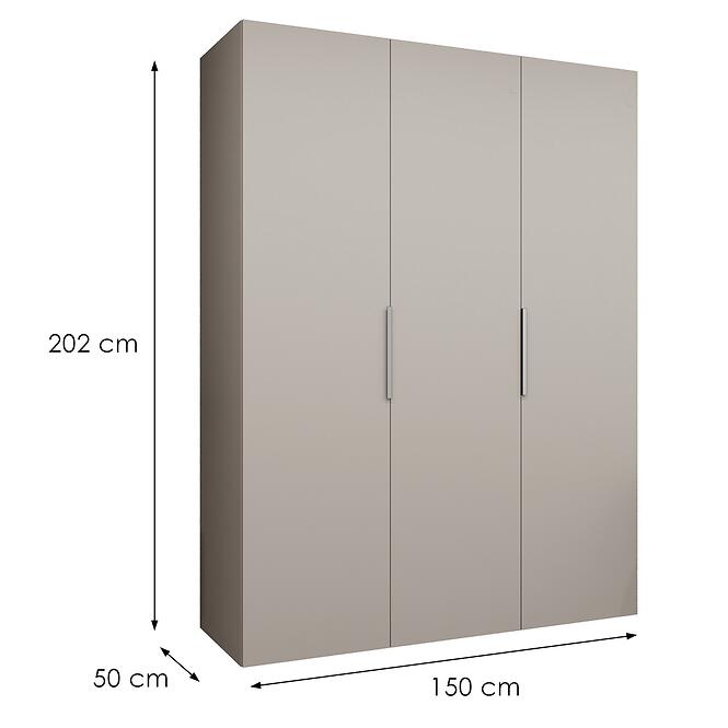 Szekrény Marbella I 150 kasmír/ezüst,2