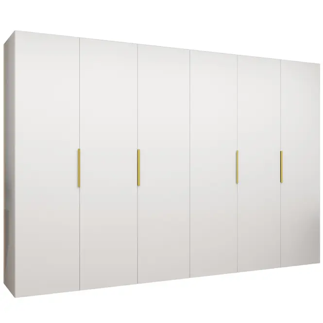 Szekrény Marbella I 300 fehér/arany