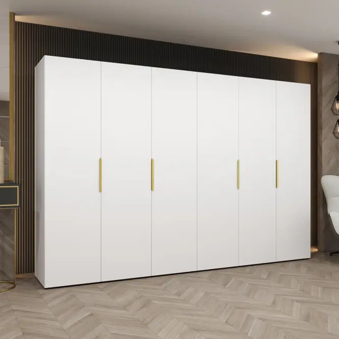 Szekrény Marbella I 300 fehér/arany,3