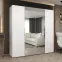 Szekrény Marbella II 200 fehér/arany,5