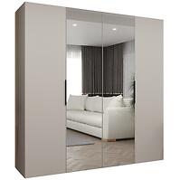 Szekrény Marbella II 200 kasmír/fekete